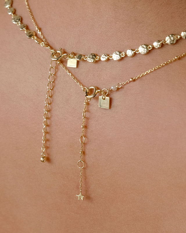 14k Solid Gold Necklace Extender