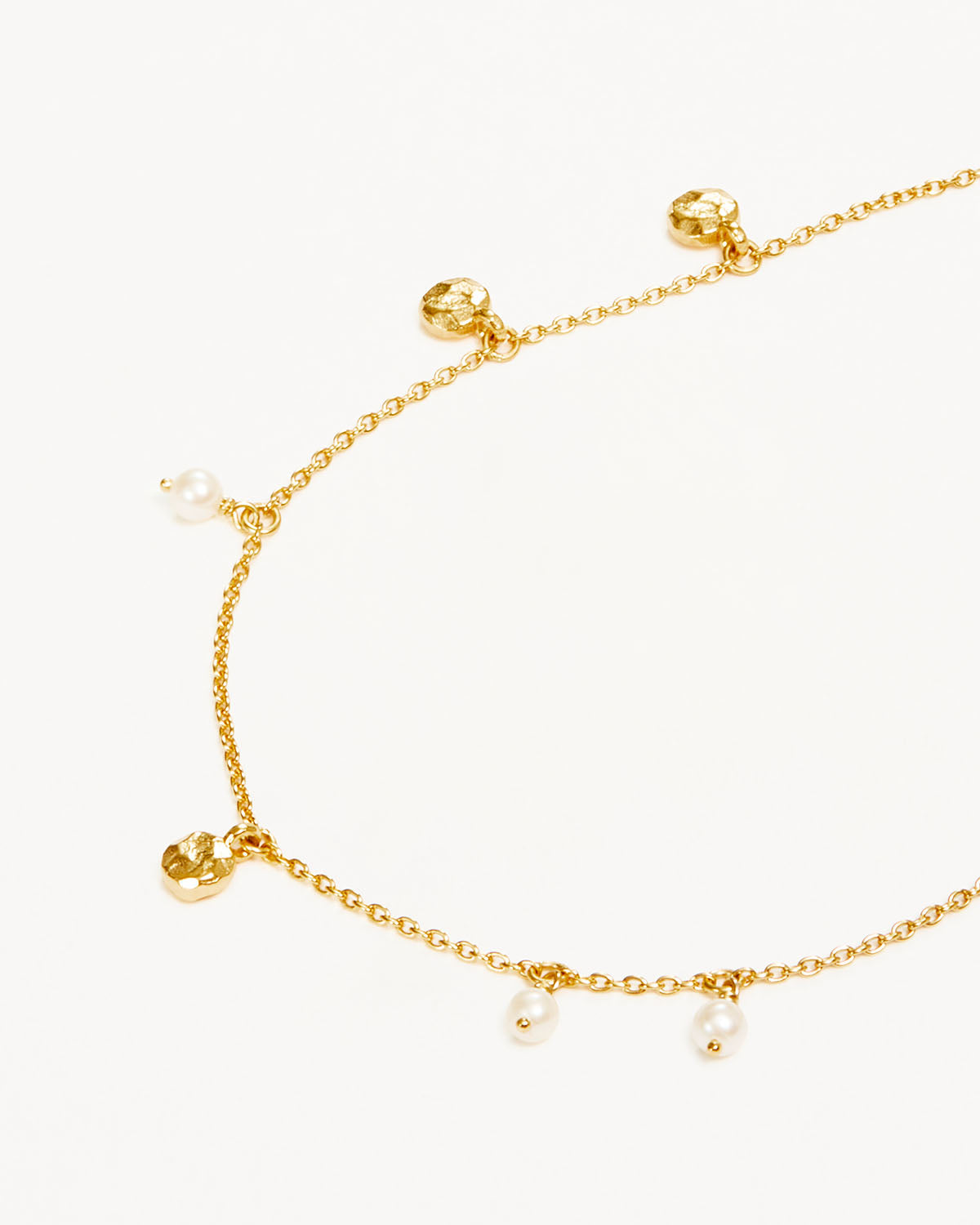 18k Gold Vermeil Endless Grace Pearl Anklet