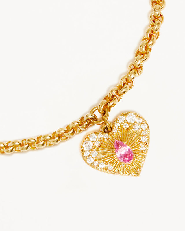 18k Gold Vermeil Connect With Your Heart Bracelet