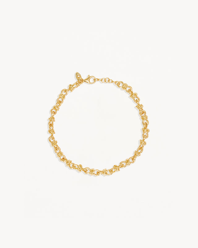 18k Gold Vermeil Entwined Bracelet