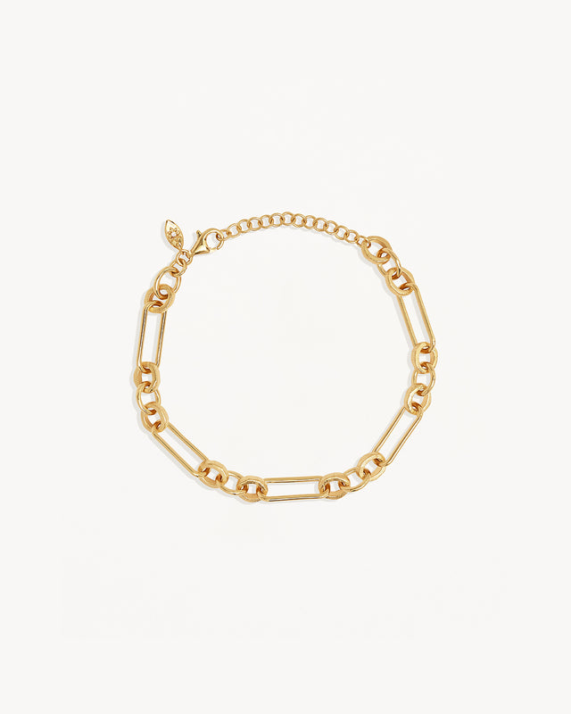 18k Gold Vermeil Shield Bracelet