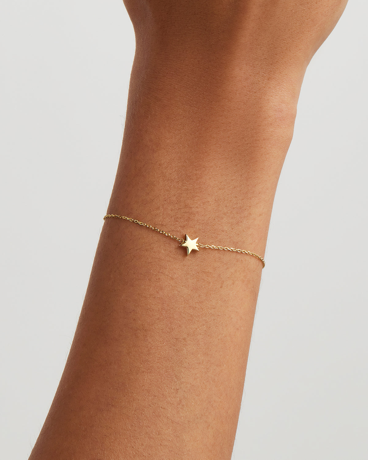 Solid Gold Star Bracelet, Star Bracelet, Classy Jewelry,Romantic Gift, Woman cheapest Jewel,Bridesmaid Gift Idea,Celestial Gold North Star,9K,14K,18K