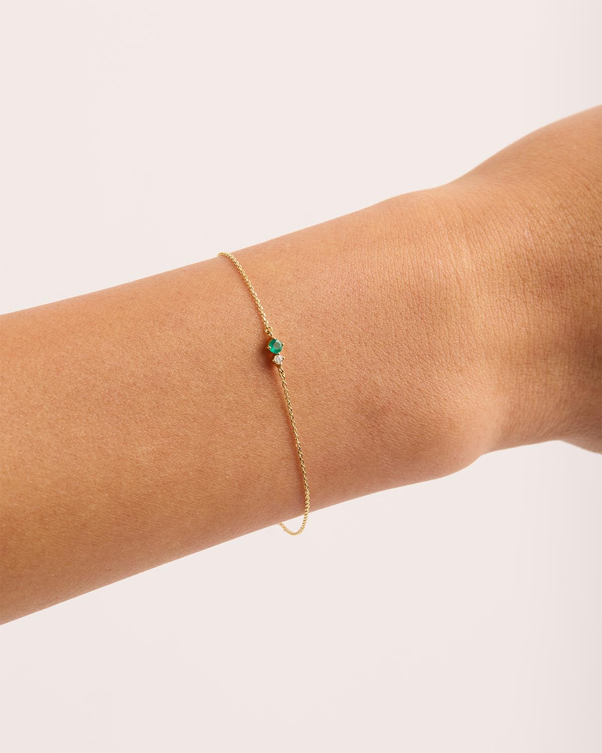 Gold and emerald deals bracelet