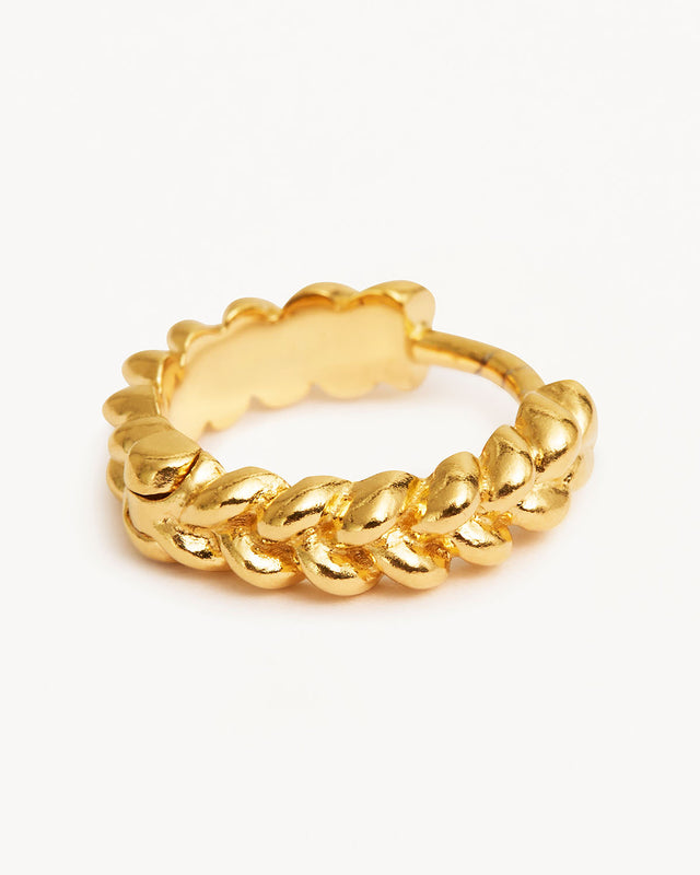 18k Gold Vermeil Intertwined Small Hoops