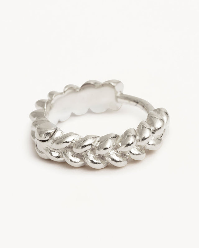 Sterling Silver Intertwined Small Hoops