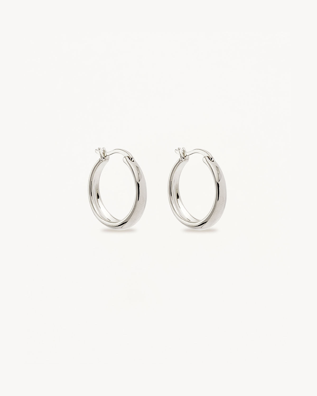 Sterling Silver Infinite Horizon Large Hoops – by charlotte