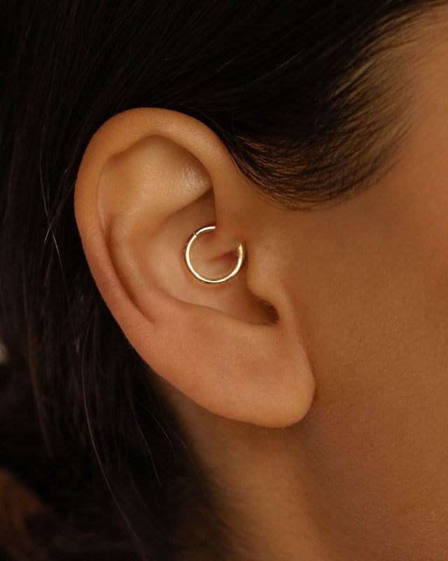 14k Solid Gold Purity Daith Cartilage Earring