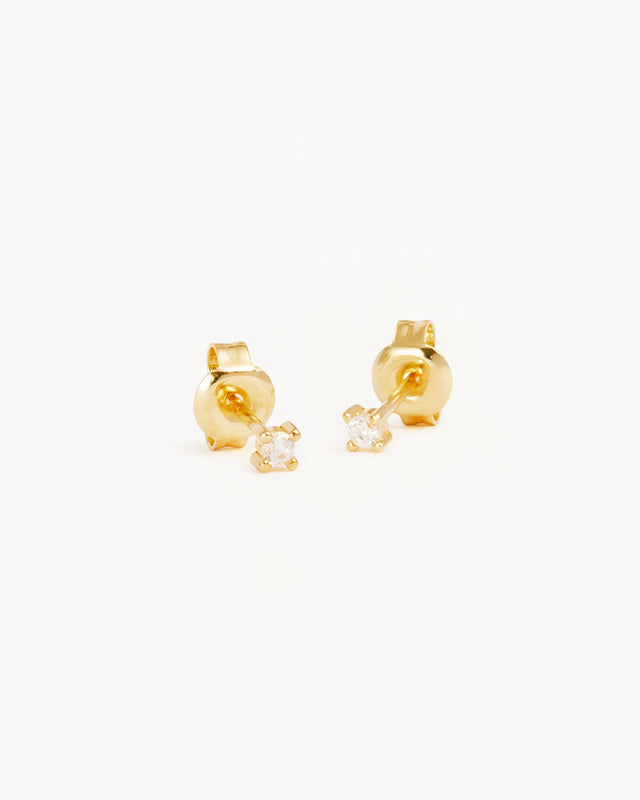 18k Gold Vermeil Pure Light Stud Earrings