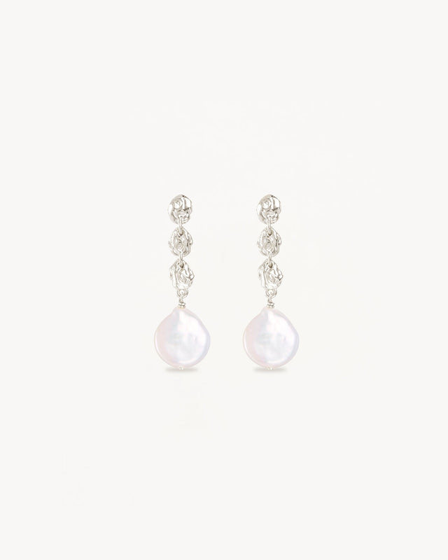 Sterling Silver Grow With Grace Pearl Earrings