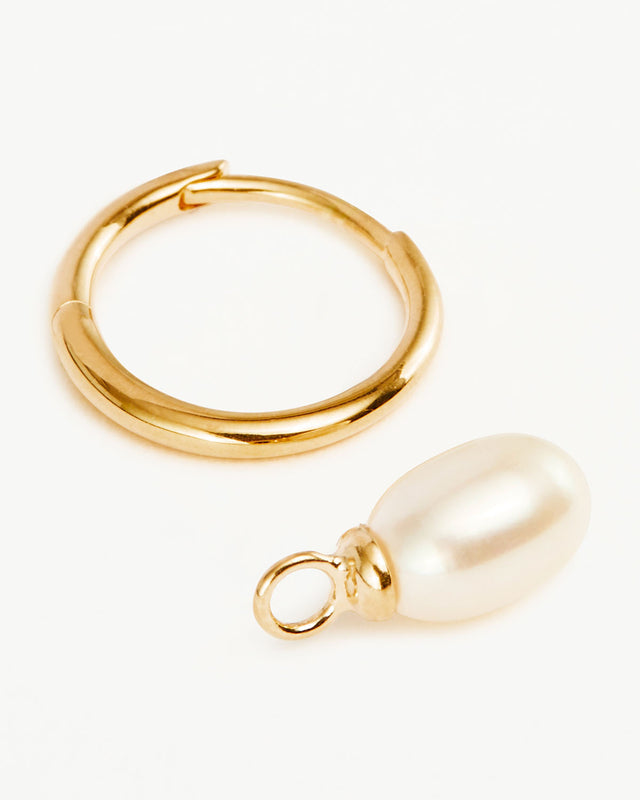 18k Gold Vermeil Live in Peace Hoop Earrings