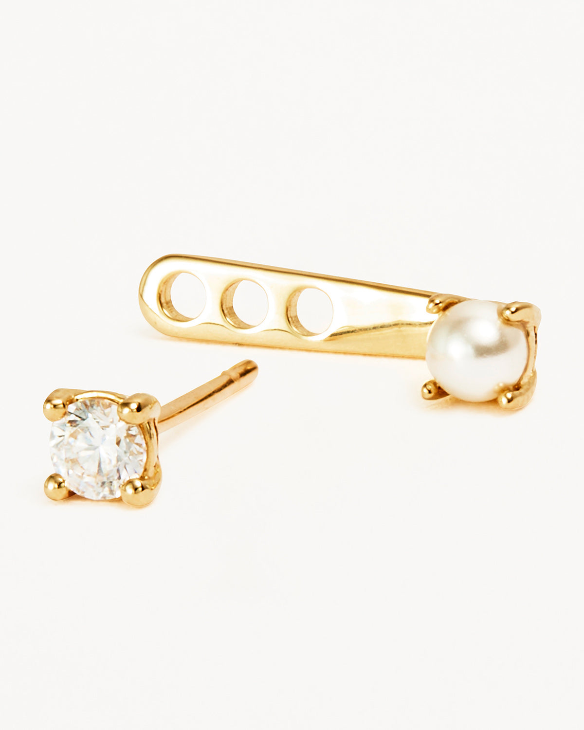 Diamond earring deals jackets yellow gold