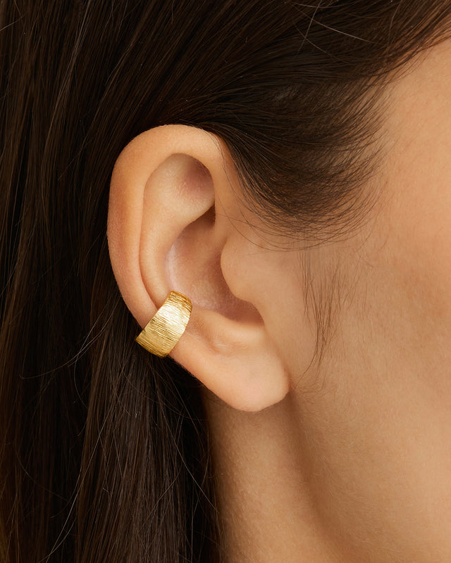 18k Gold Vermeil Woven Light Ear Cuff