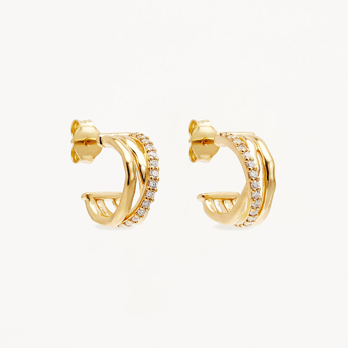 Eternally Yours Hoops - 18k Gold Vermeil