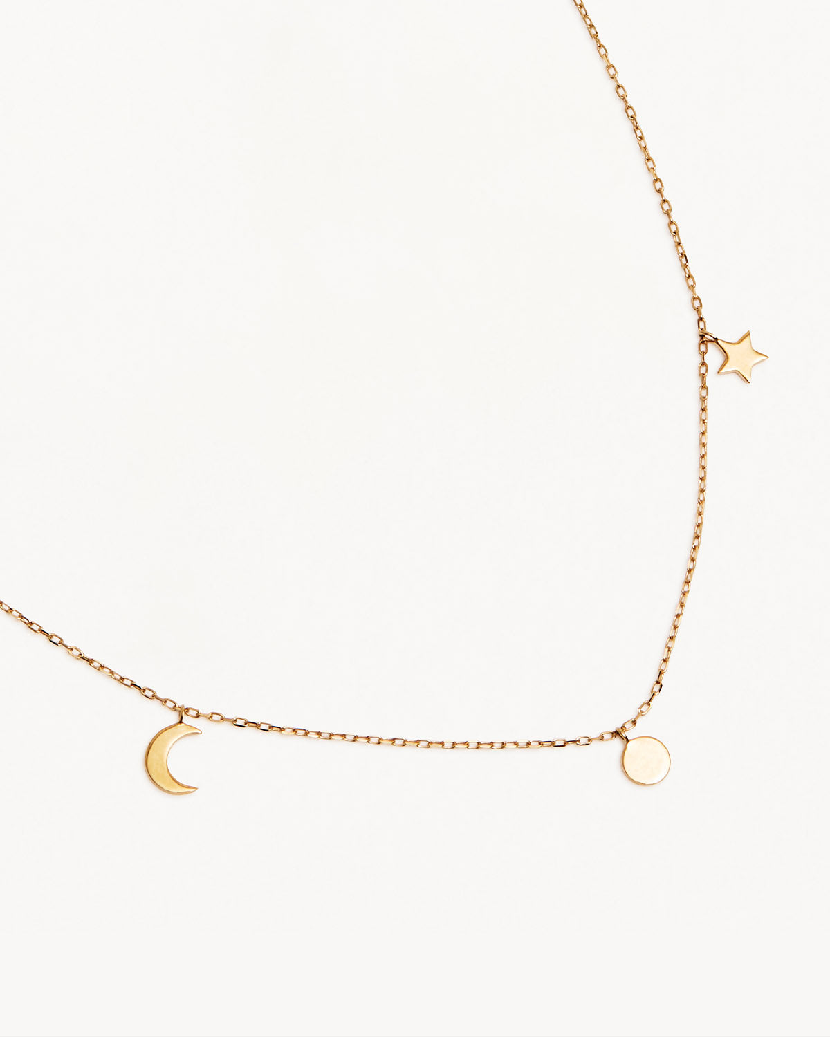 14k gold online crescent moon necklace