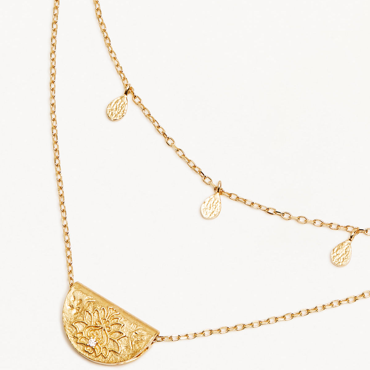 18k Gold Vermeil Blessed Lotus Necklace – by charlotte