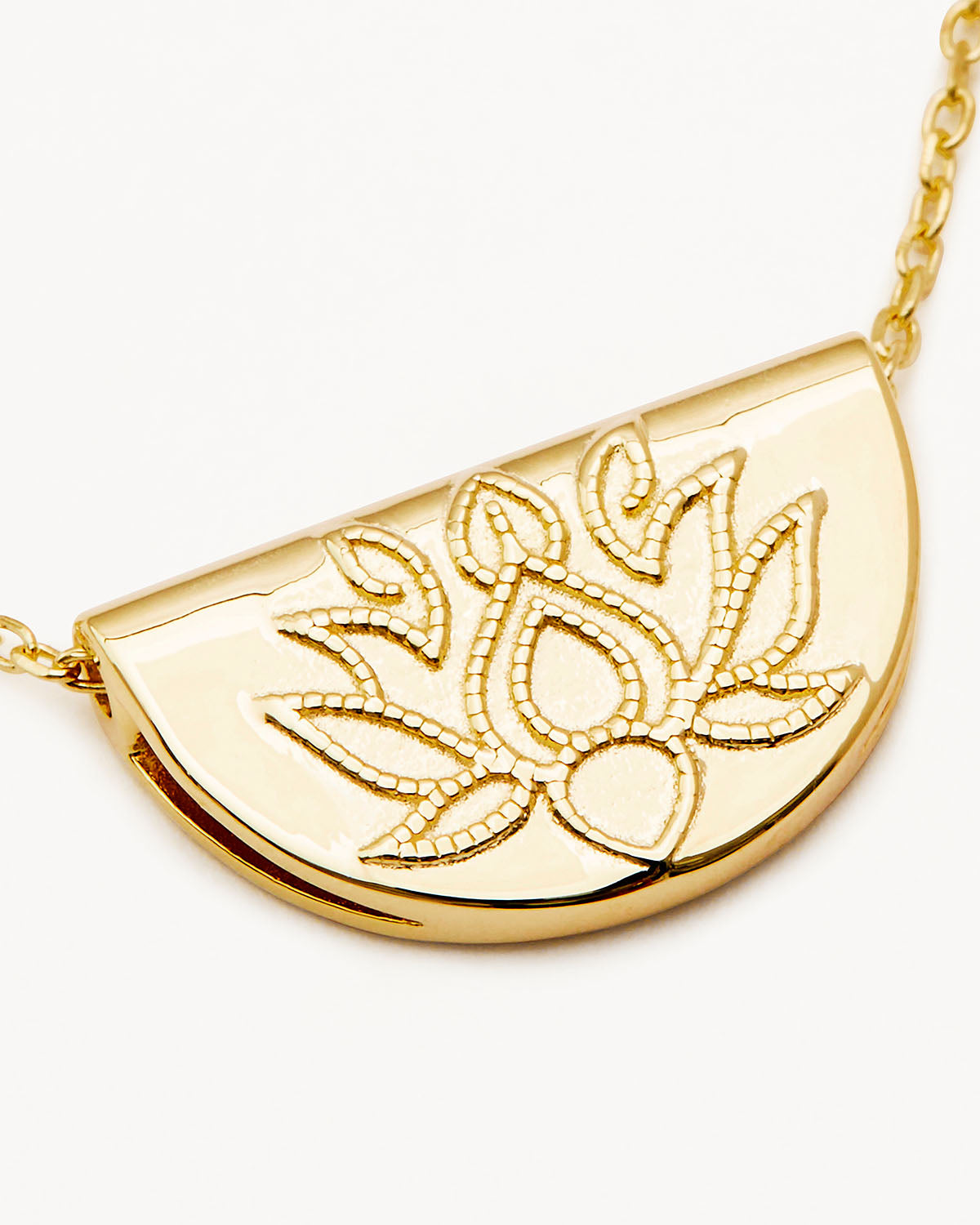 Lotus flower online necklace gold