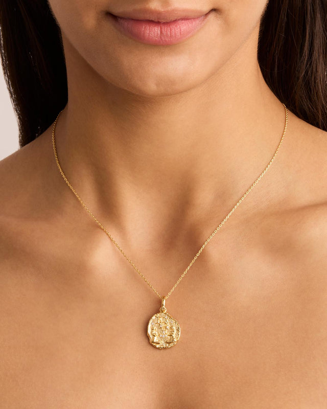 18k Gold Vermeil She is Zodiac Necklace - Gemini