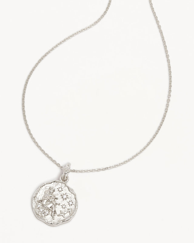 Sterling Silver She is Zodiac Necklace - Sagittarius