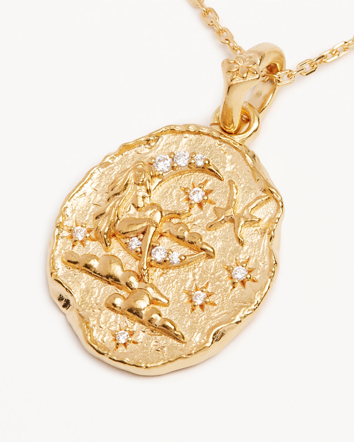 18k Gold Vermeil She is Zodiac Necklace Pisces by charlotte