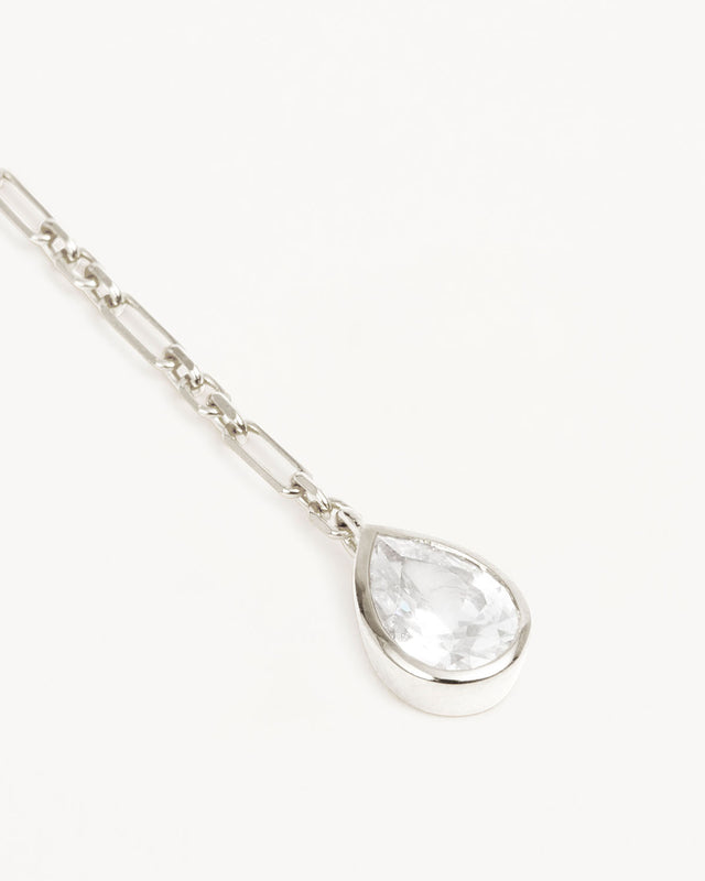 Sterling Silver Adored Lariat Necklace
