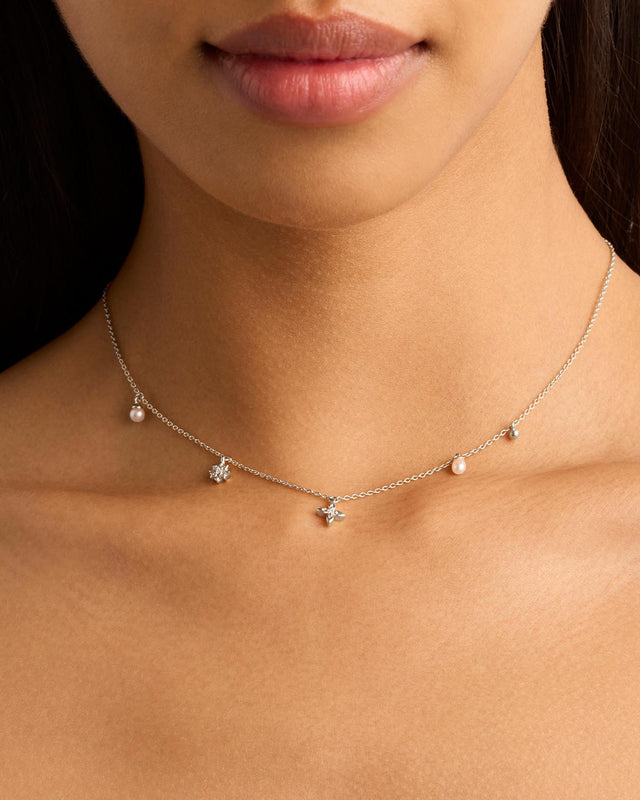 Sterling Silver Live in Peace Choker