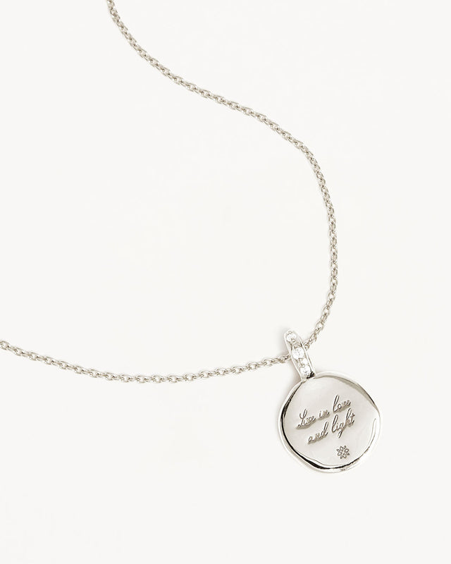 Sterling Silver Live in Love Necklace