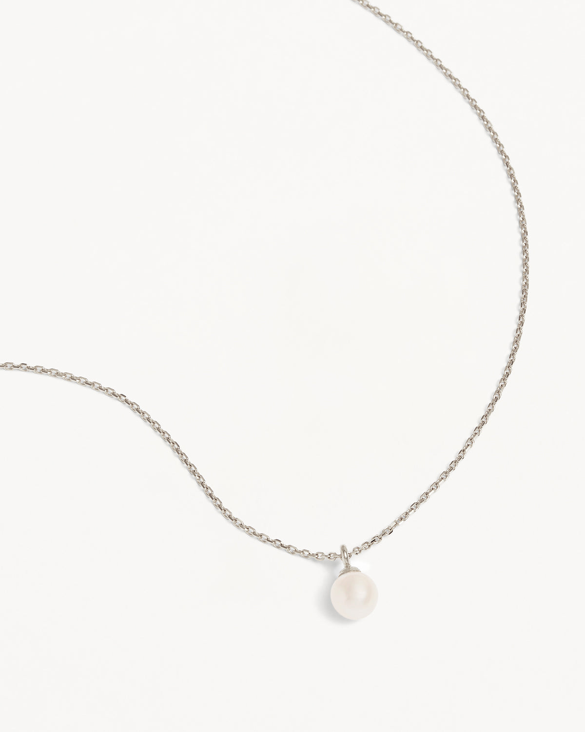 Bridesmaids Floating Pearl Necklaces online Set of 5, 5 Pearl Necklaces in Sterling Silver, Suspended Pearl 0429