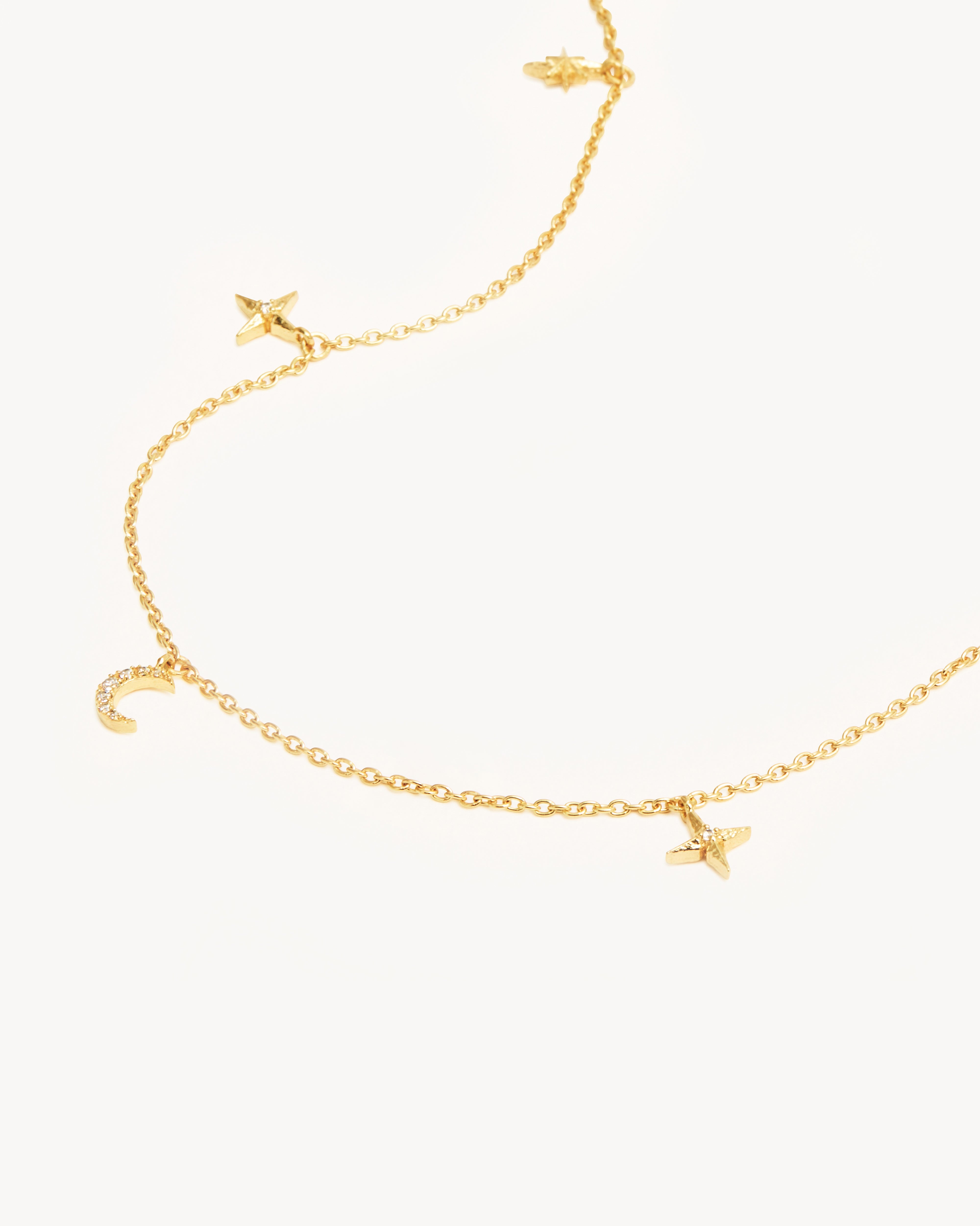 Gold moon store choker necklace