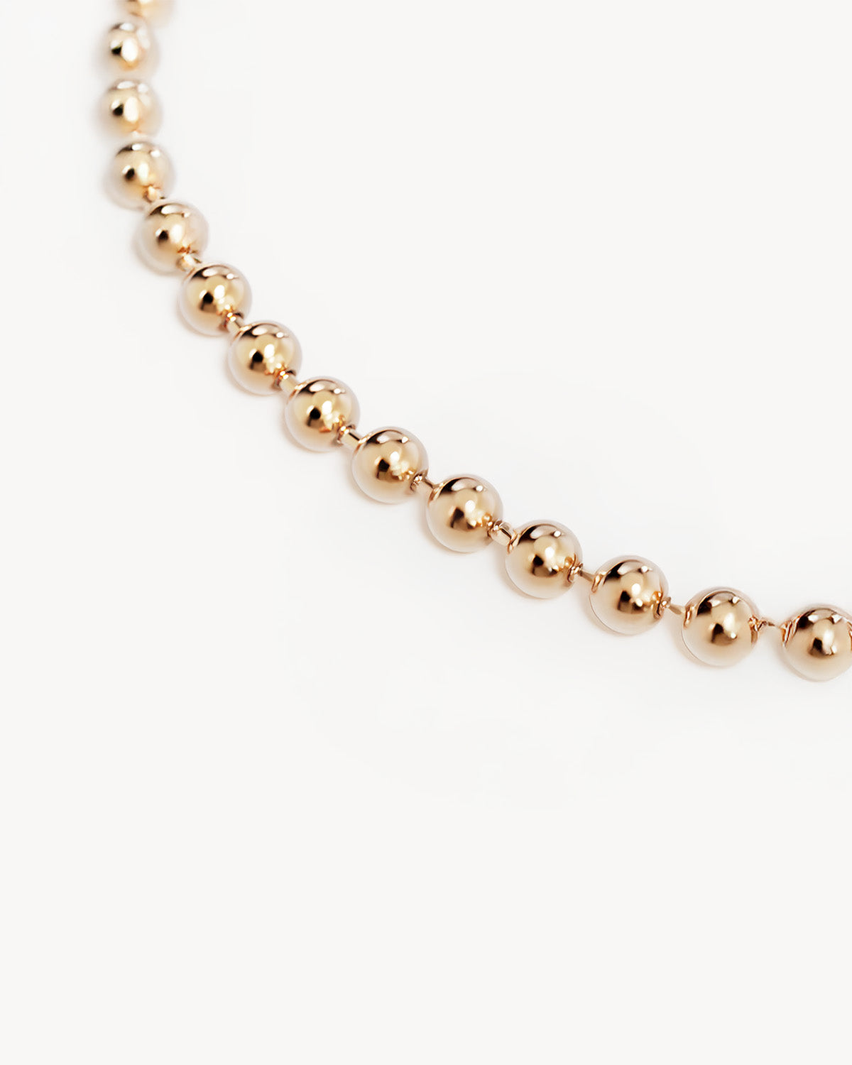 18k Gold Plated Ball Chain Necklace – by charlotte