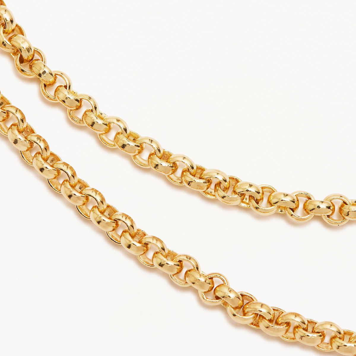 18k Gold Vermeil Gold 18" 3mm Belcher Chain Necklace by charlotte