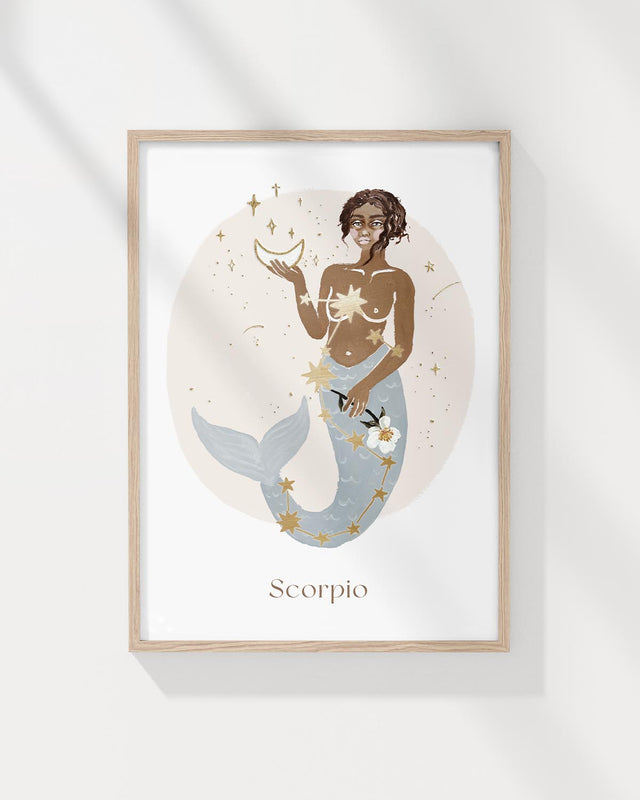 Zodiac Goddess A4 Unframed Print - Scorpio