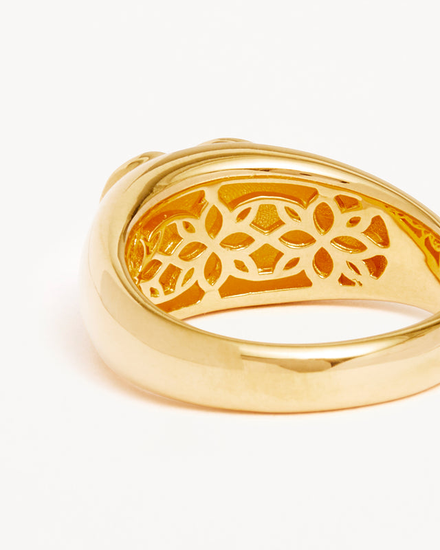 18k Gold Vermeil Connect With Your Heart Ring
