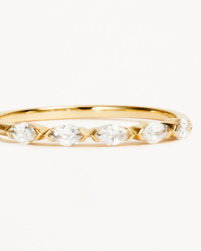 14k Solid Gold Sunlit Petals Lab-Grown Diamond Ring