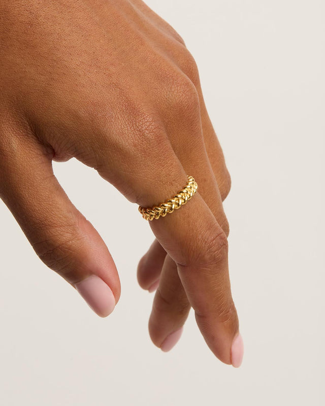 18k Gold Vermeil Intertwined Ring