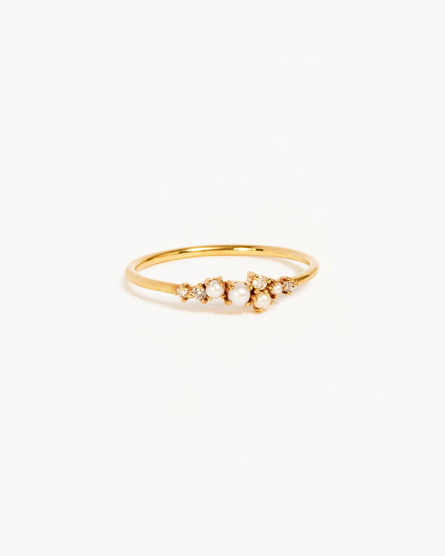 14k Solid Gold Tranquillity Diamond Ring