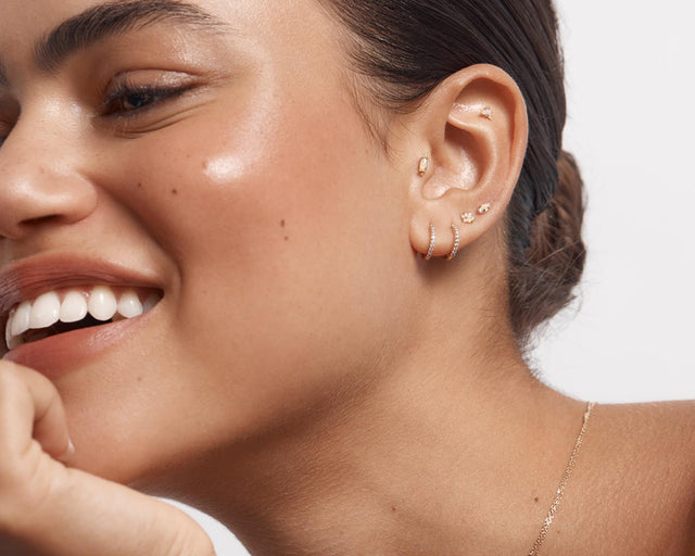 Ear Stacking Essentials: Timeless Hoops, Sleepers, and Charms for Effortless Stacking