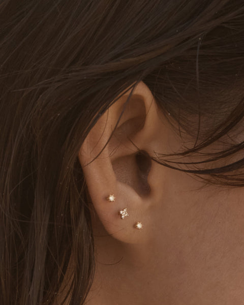 BY CHARLOTTE THREAD EARINGS SILVER PLATED