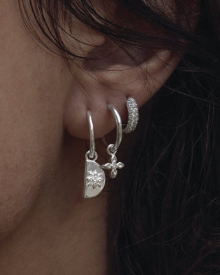 BY CHARLOTTE HOOP EARINGS SILVER PLATED main image 1