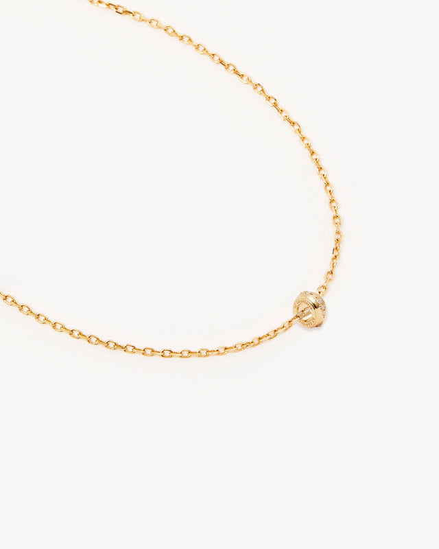 18k Gold Vermeil 18" In Bloom Petal Charm Necklace