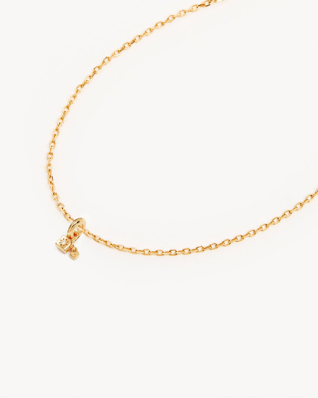 18k Gold Vermeil 18" With You Always Petal Charm Necklace