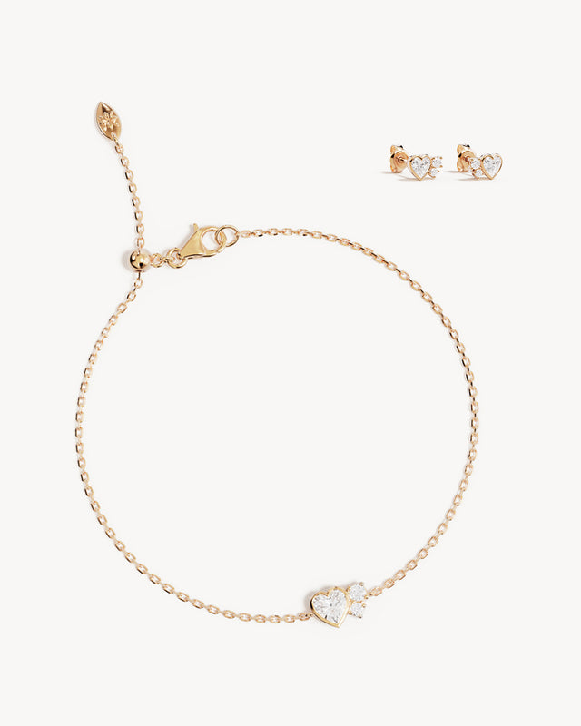 18k Gold Vermeil Dream Lover Heart Gift Set