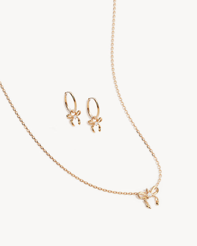 18k Gold Vermeil Forever More Bow Gift Set