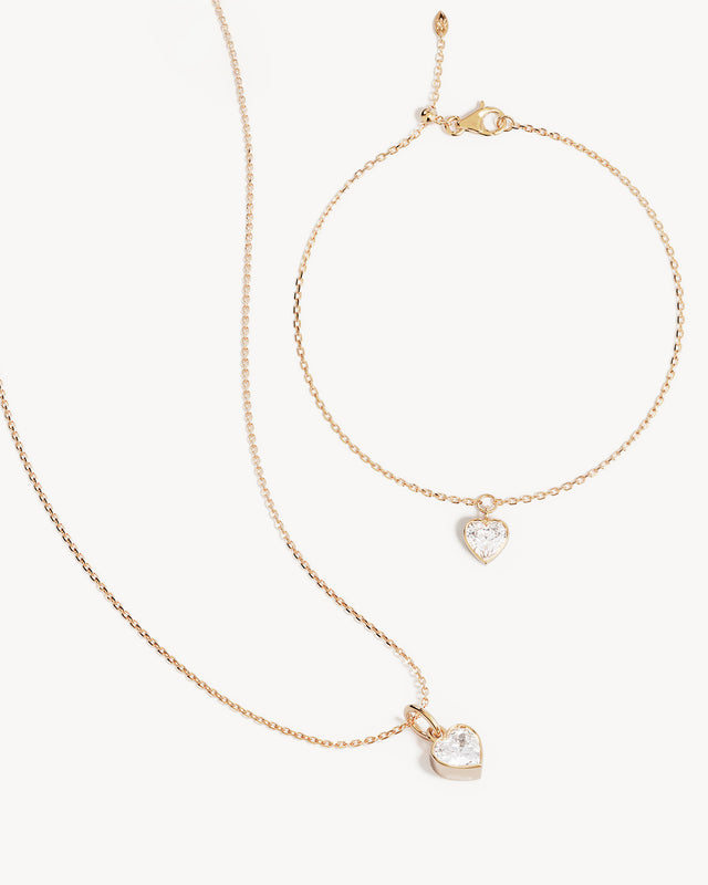 18k Gold Vermeil Love You More Gift Set