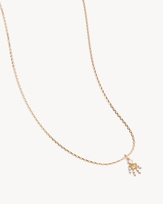18k Gold Vermeil Tiny Dancer Necklace - Citrine