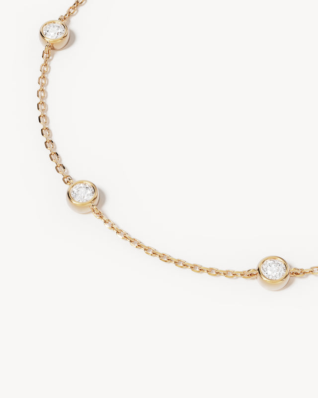 9k Solid Gold Sunlit Path 0.5ct Lab-Grown Diamond Bracelet