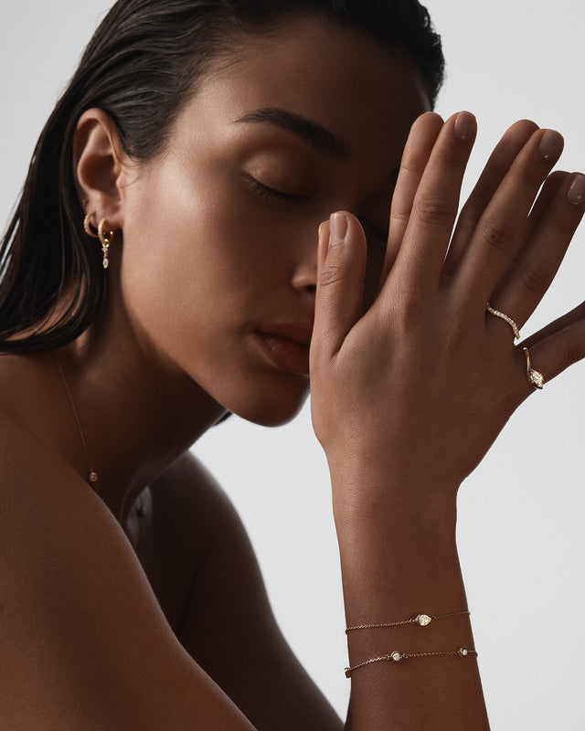 9k Solid Gold Echoes of Her 0.3ct Lab-Grown Diamond Bracelet