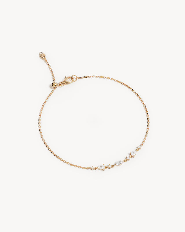 9k Solid Gold Silent Bloom Lab-Grown Diamond Bracelet
