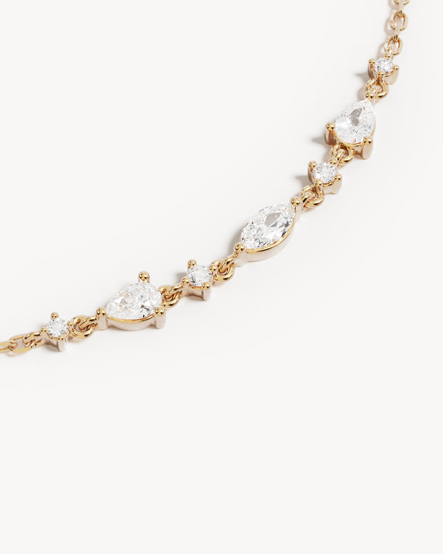 9k Solid Gold Silent Bloom Lab-Grown Diamond Bracelet