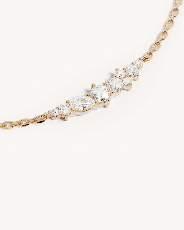 9k Solid Gold Sunkissed Stillness Lab-Grown Diamond Bracelet