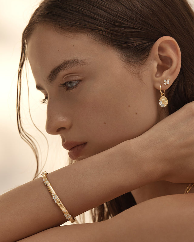18k Gold Vermeil With Wings I Fly Cuff